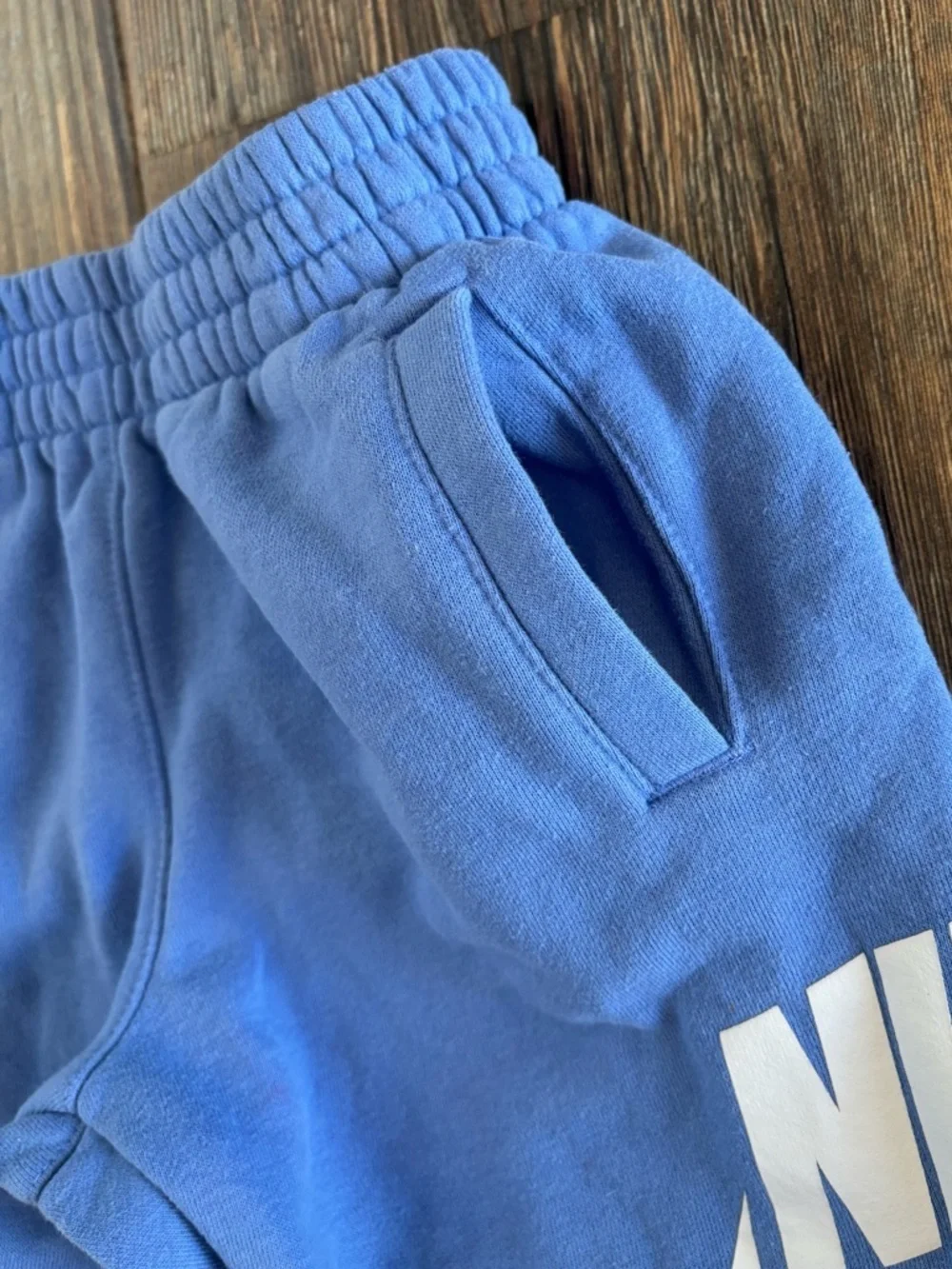 Nike Club Fleece Joggers Kids Size 4 (XS) Light Blue White Futura Logo Sporty
